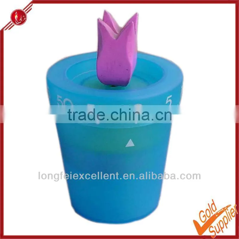 Decorative cup shaped timer 60 minutes mechanical manul timer kitchen tea timer