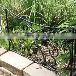 wrought iron metal garden fence