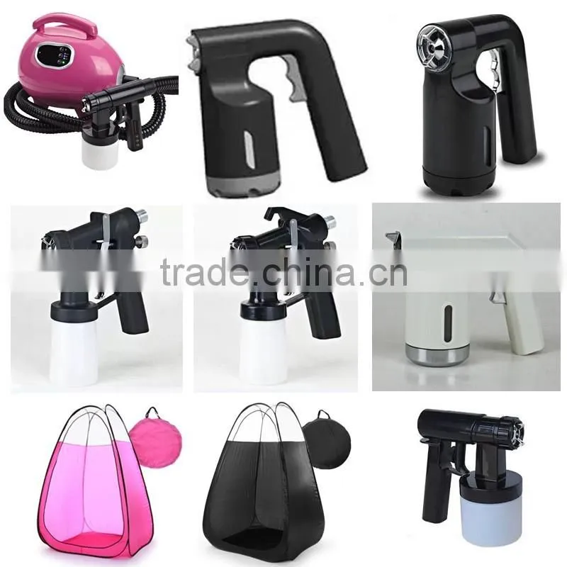 Mini Body Tanning Bed Machine HVLP Spray Tan Gun Portable Tanning Spray Machine