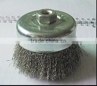 Stainless steel wire cup brush(65mm~150mm)