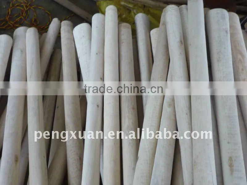 Round natural garden tools wooden hoe handle, wooden shovels stick