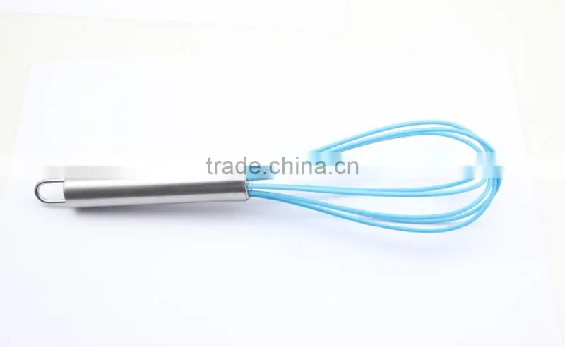 548-9B Silicone Eggbeater With Stainless Steel Handle