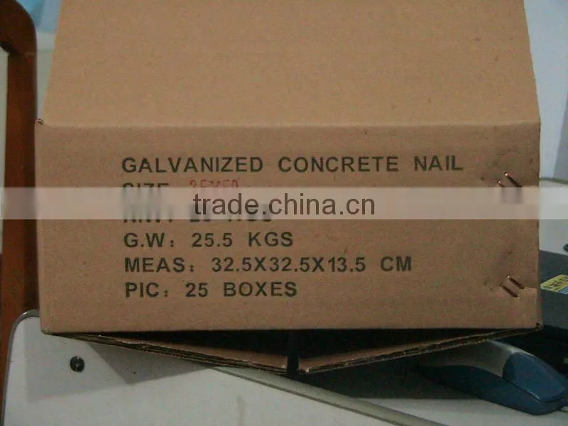 concrete nails in metal building materials