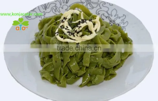 Glucomannan fiber noodles, konjac shirataki pasta high in water-soluble dietary fiber