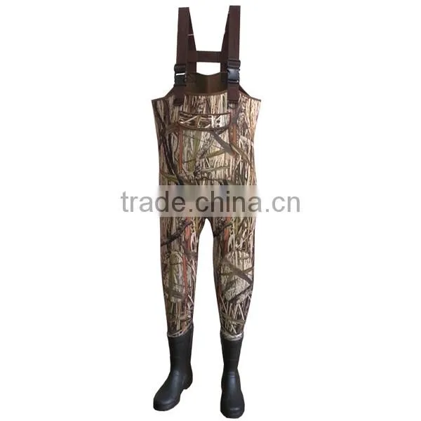 good Chest neoprene wader, nylon pvc fishing wader