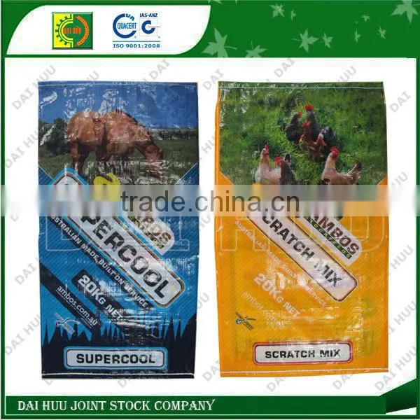 Animal feed PP woven packaging bag