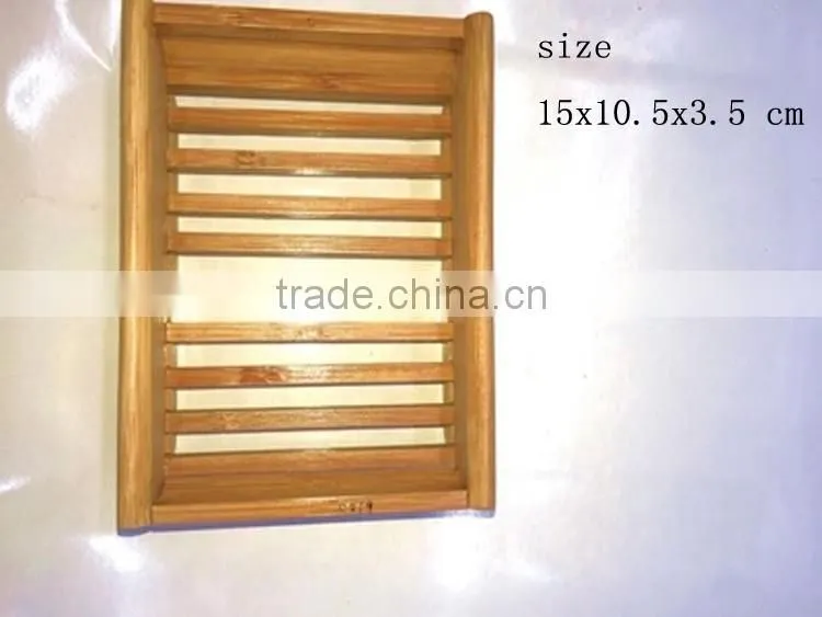 Useful simple creative cute bamboo soap box