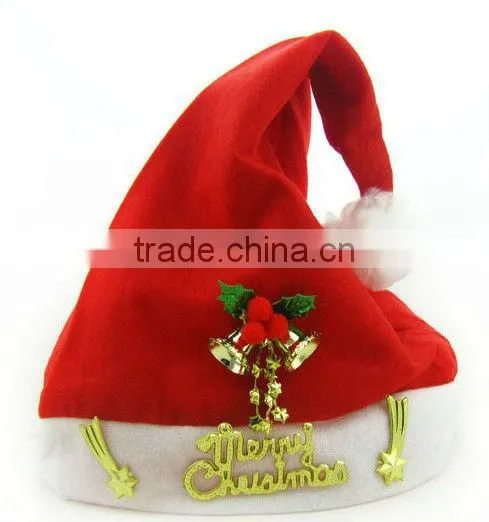 Design in stock wholesale hat kids mini christmas santa hats