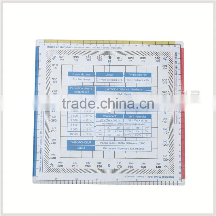 Shanghai kearing brand plastic square ruler for flight industry # KPP-6