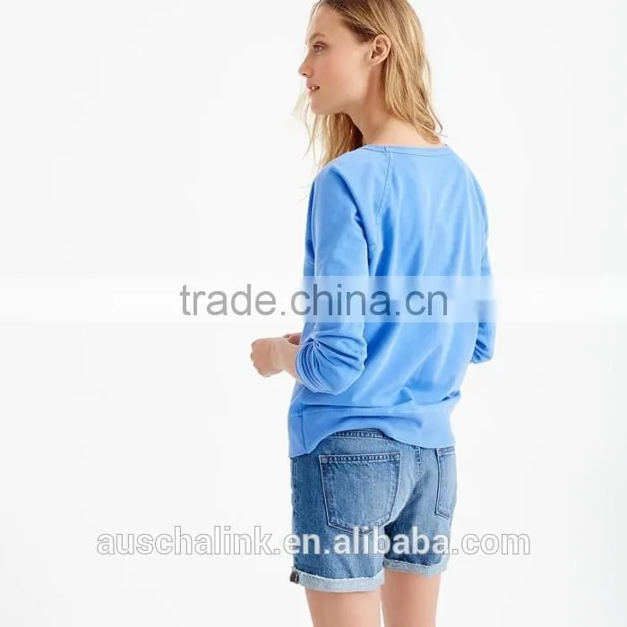 high quality lady wholesale crewneck sweatshirt manufacturer