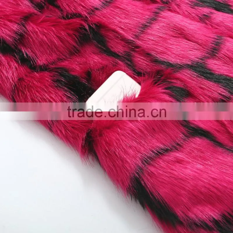 Female High Street Formal Long Winter Rabbit Fur Overcoat Korean Fashion 2016 Women Cardigan Faux Fur Coat
