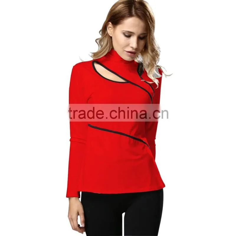New fashion woman style lace blouse long sleeve office wear blouse ladies 2017