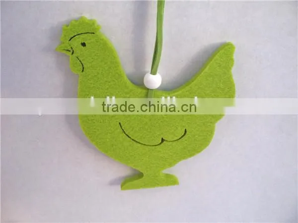 Easter/Egg hunt /fretwork egg felt fabric cut out hen decoration