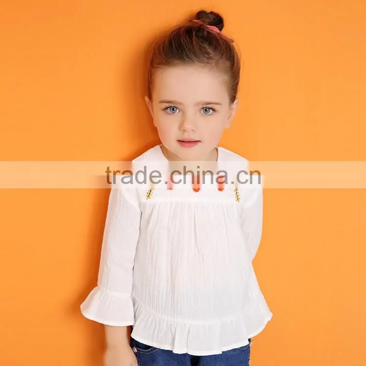 Fashion Girl Soft Cotton Heart-shaped Neckline Floret Blouse
