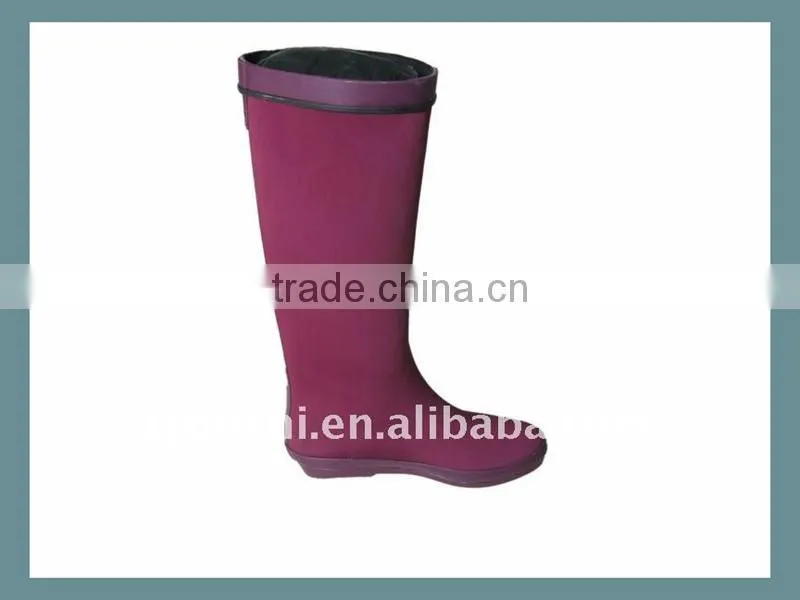 Ladies red high boots