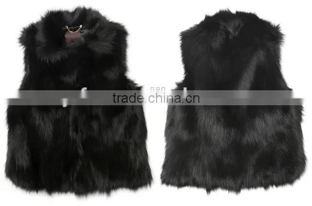YRFUR YR030B Basic Style Good quality women Genuine fox belly fur vest