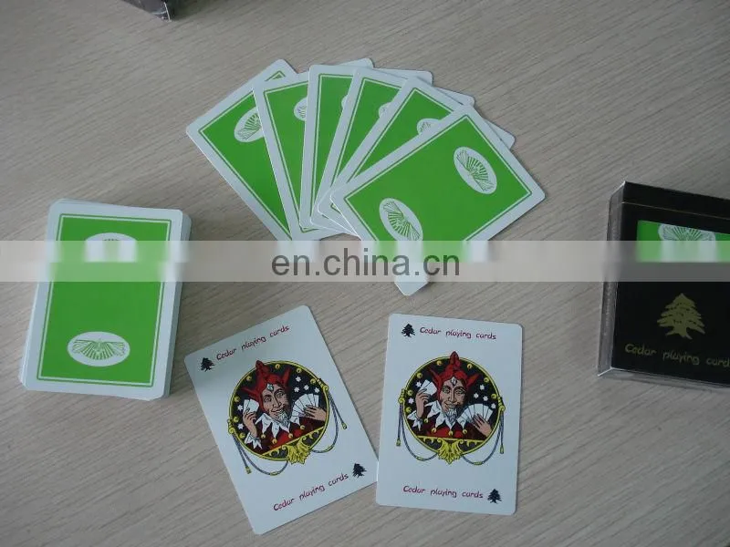 Factory custom made plastic playing cards