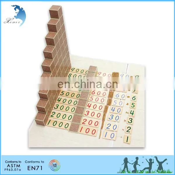 Chinese supplies promotion nursery school toy cube 3d wooden puzzle
