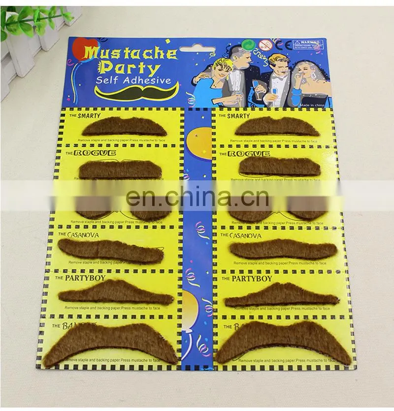 12 stylish funny party fake mustache
