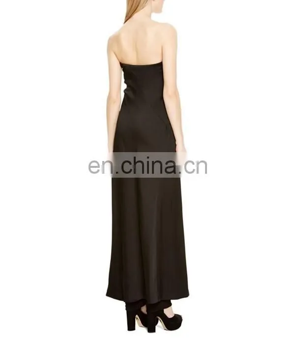 2016 New Summer Italian High Quality Backless Black Long Elgant Mermaid Evening Dresses NT6640