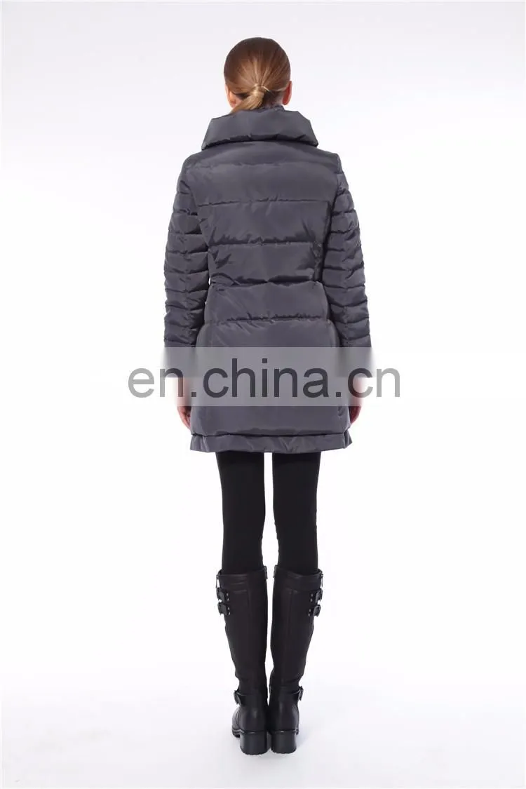 2016 New Arrival Woman Long Europe Style Womens Plain Black Jacket