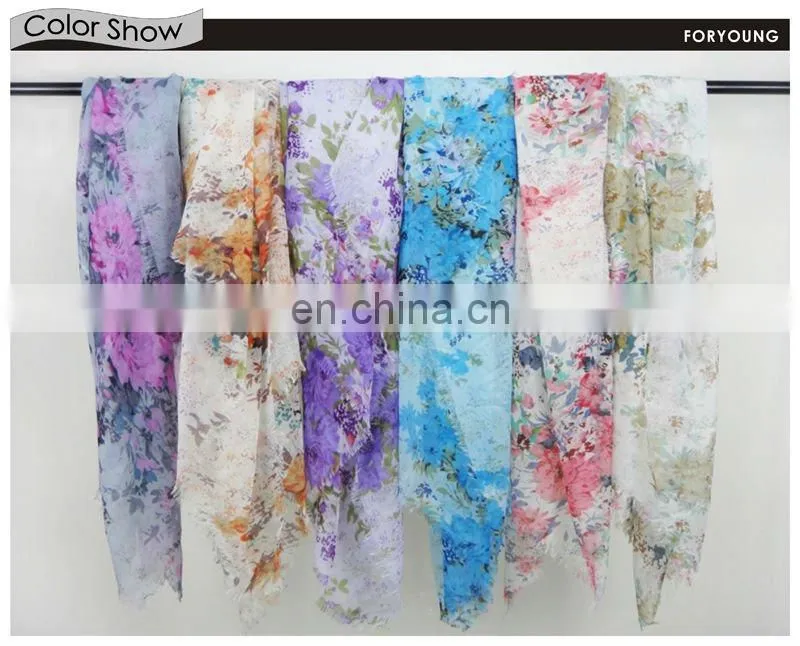 flower print scarves for fall 2012