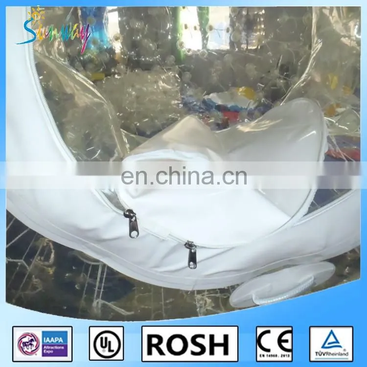 SUNWAY New design amphibian TPU PVC inflatable balls water ball zorb ball