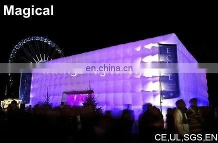 cube inflatable with lighting