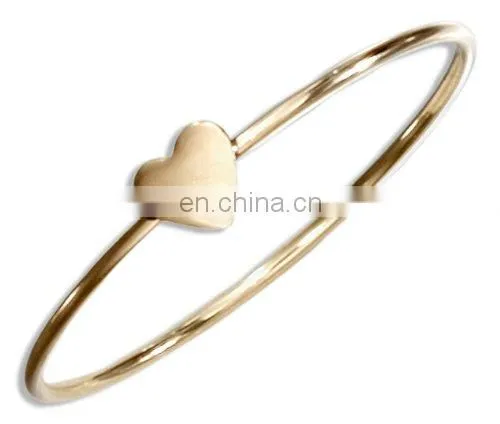 High Quality Fashion Wholesale Gold Filled Wire Heart Shaped Ring Designs