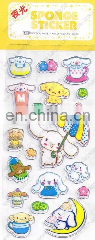 Promotional Non-toxic DIY sheep Sponge sticker