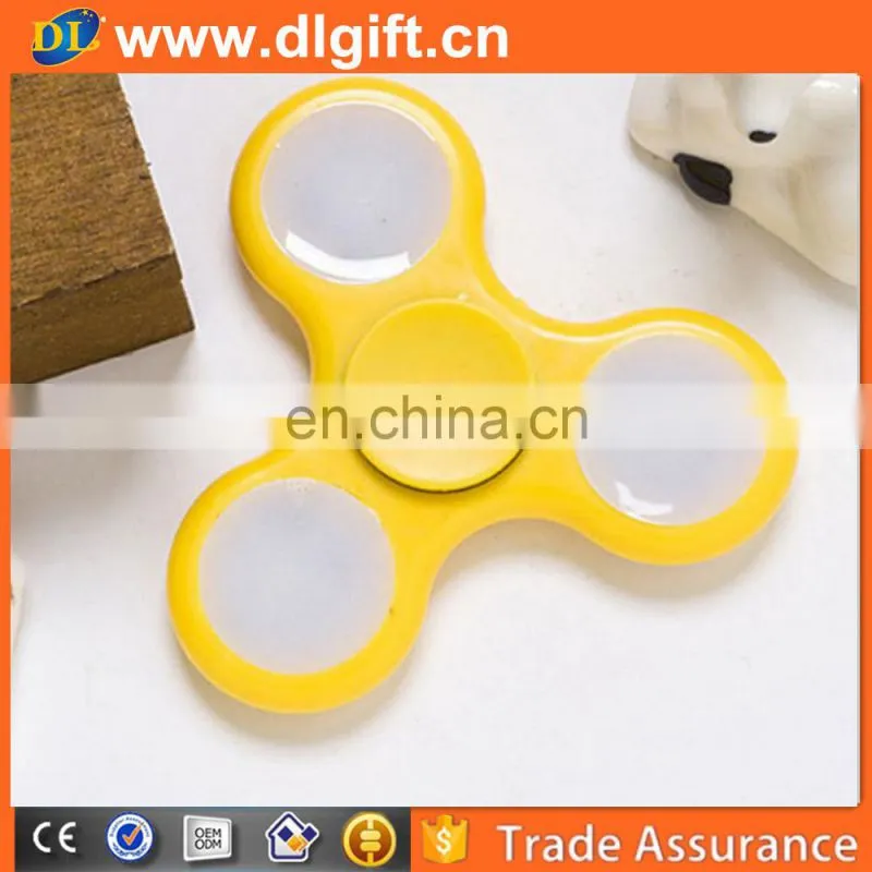 Led Light EDC Finger Toy Fidget Spinner Fingertip Gyroscope For Kid Adult