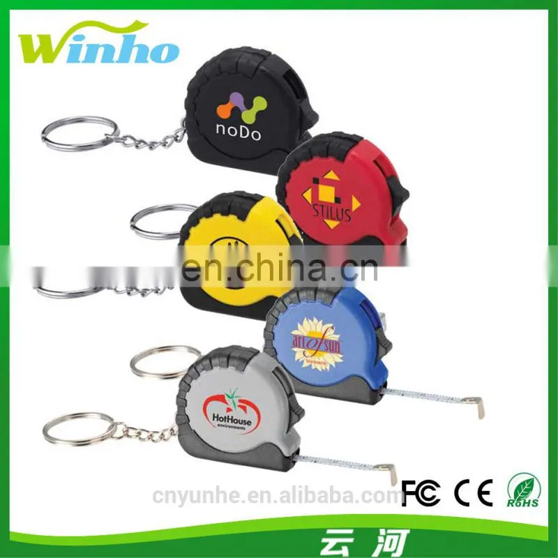 Winho Led Flashing light Keychain with Measuring Tape