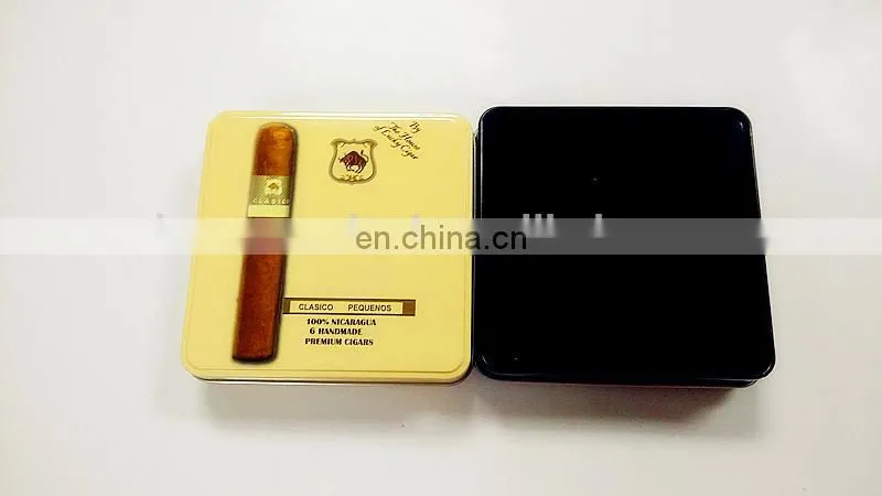 High quality hand made cigar tin box