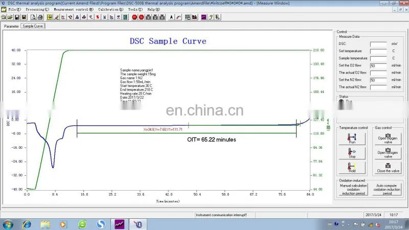 Determine And Research The Melting And Crystallization Process With touch screen DSC