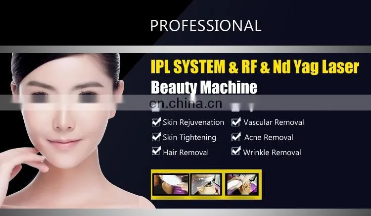 2019 new professional vertical 3 in 1 elight opt / RF / Laser/ ipl hair removal machine