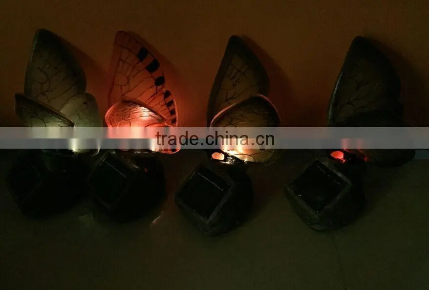 HOT solar power rechargable butterfly garden LED lights