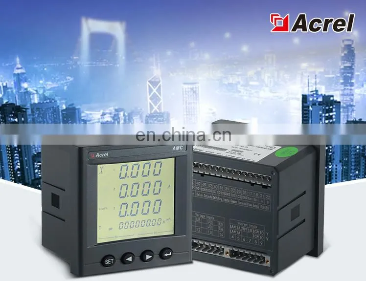 Digital Power Meter AMC72L-E4/KC RS485 Modbus kwh meter switching 4DI/2DO