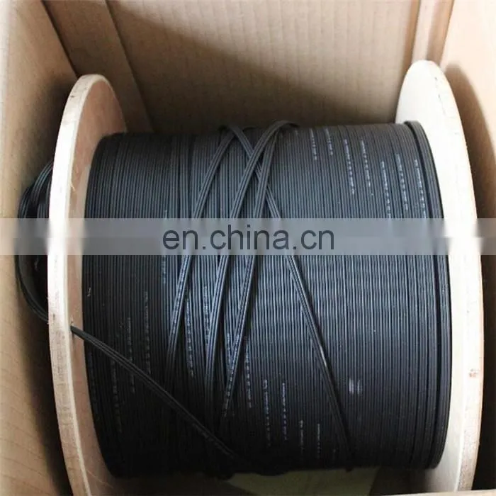 GJXH GJXCH 1,2,4,6,8,12 Cores FTTH flat indoor/outdoor fiber optic cable Drop Cable