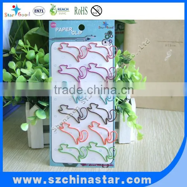 Lower price paper clip customized size shape book clip