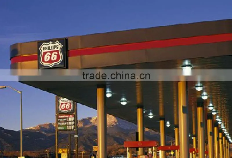 Light steel space frame gas filling station