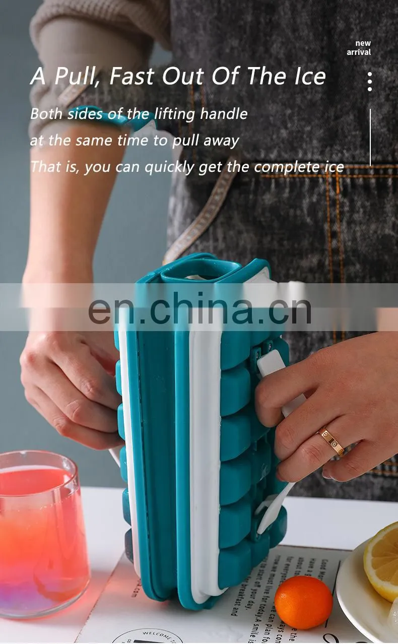 18 Grid Ice Ball Maker Kettle Kitchen Bar Accessories Gadgets Creative Ice Cube Mold 2 In 1 Multi-function Water bottle