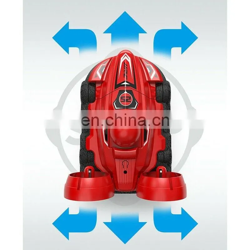 Hot JJRC Q86 2.4G 2 IN 1 Amphibious Drift Car Remote Control Hovercraft Speed Boat RC Stunt Car for Kid Boys Christmas Toys