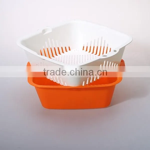 12 Inch Plastic Square Sink Colander