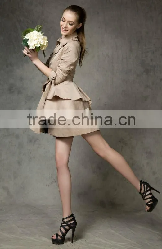 New arrival 2013 latest design fashion women wind coat