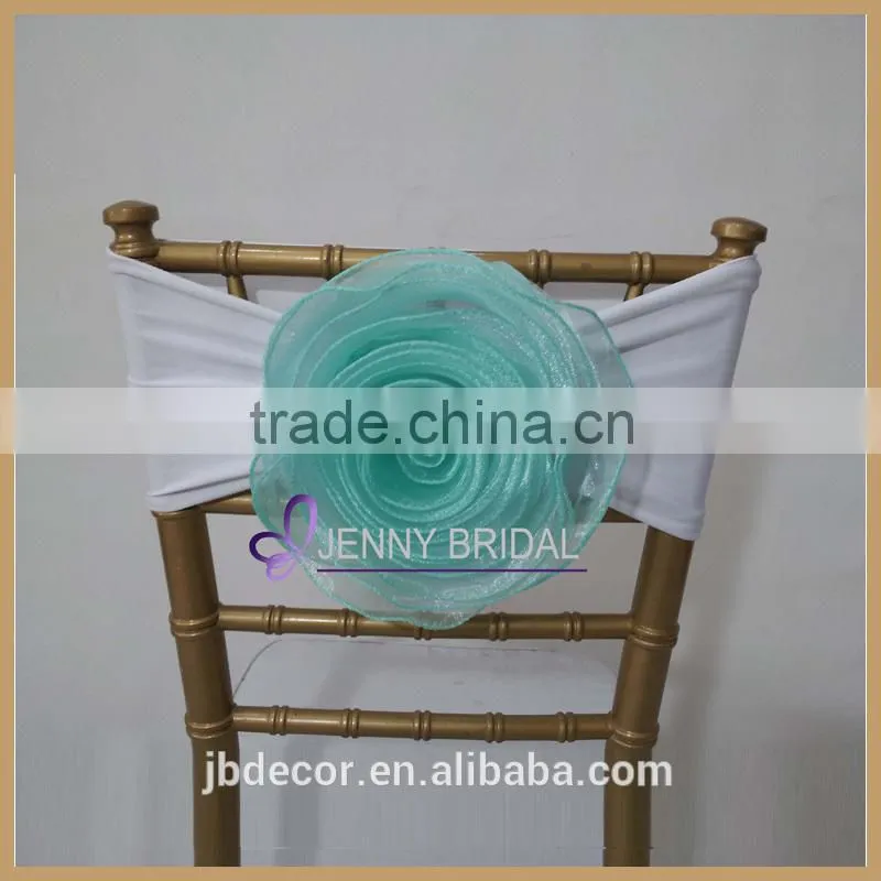 C116(2) from China factory custom green color elastic chair sash with band