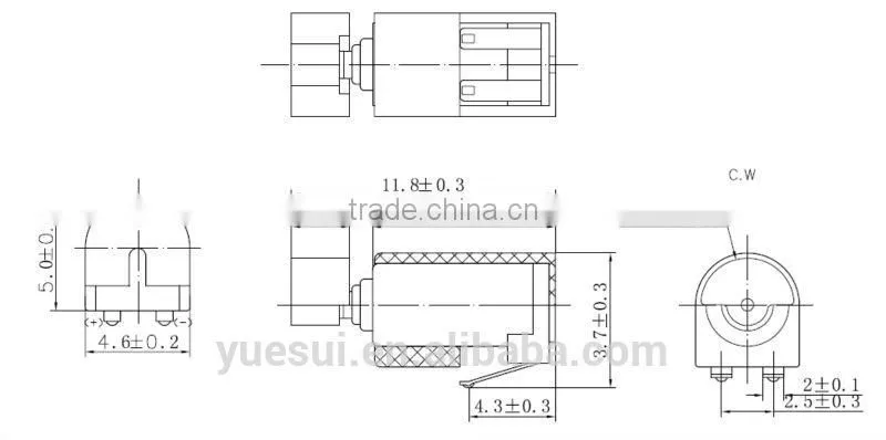 4mm coreless 3.0v dc motor for mobilephone, small toys