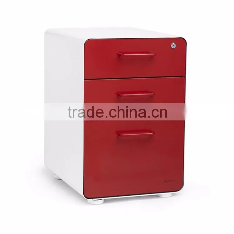 China top quality colorful office furniture small steel mobile file cabient