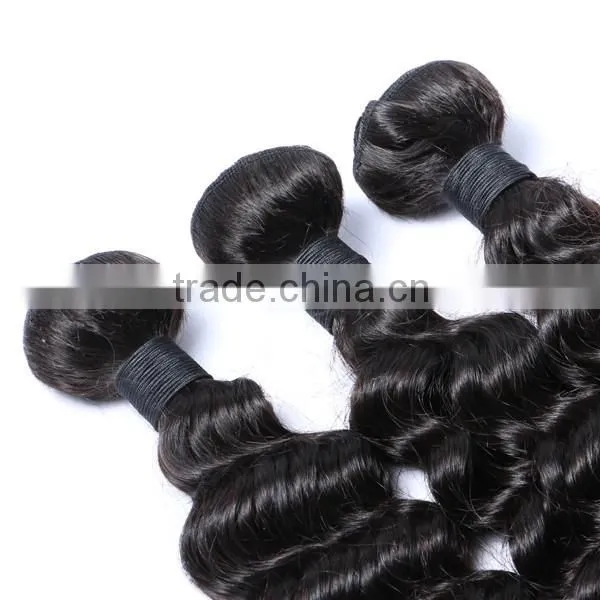 10A top quality brazilian virgin hair deep wave hair bundles long service time