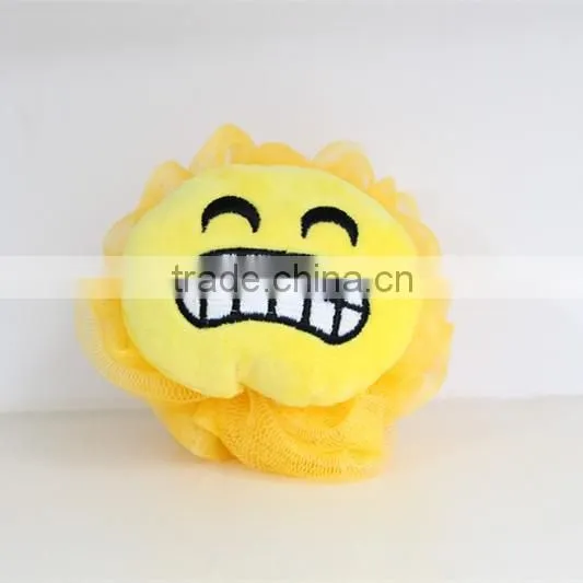 baby bath sponge funny faces ball