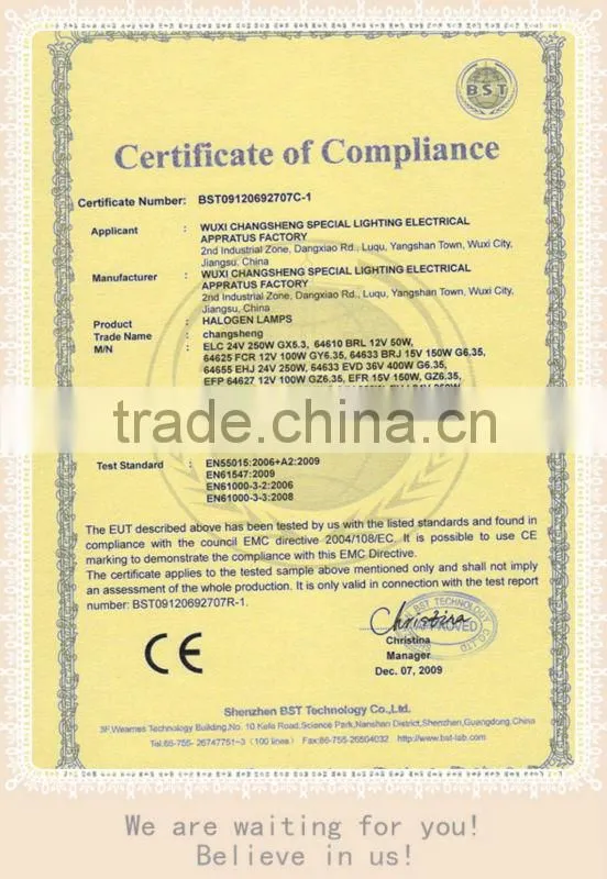 ELC 24V 150W halogen lamp mr16
